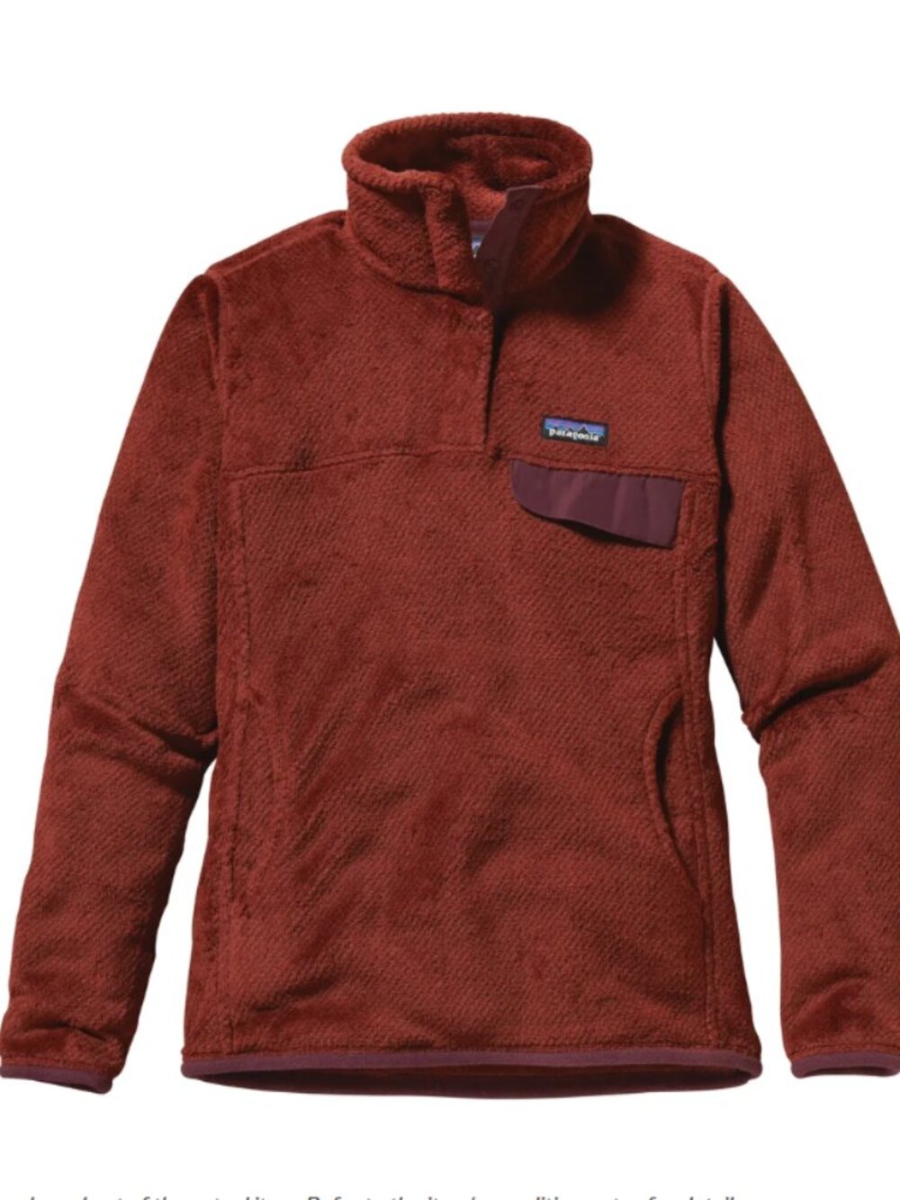 Patagonia Re-tool Snap-T Pullover Rusted Iron - Dark Currant X-Dye size Medium